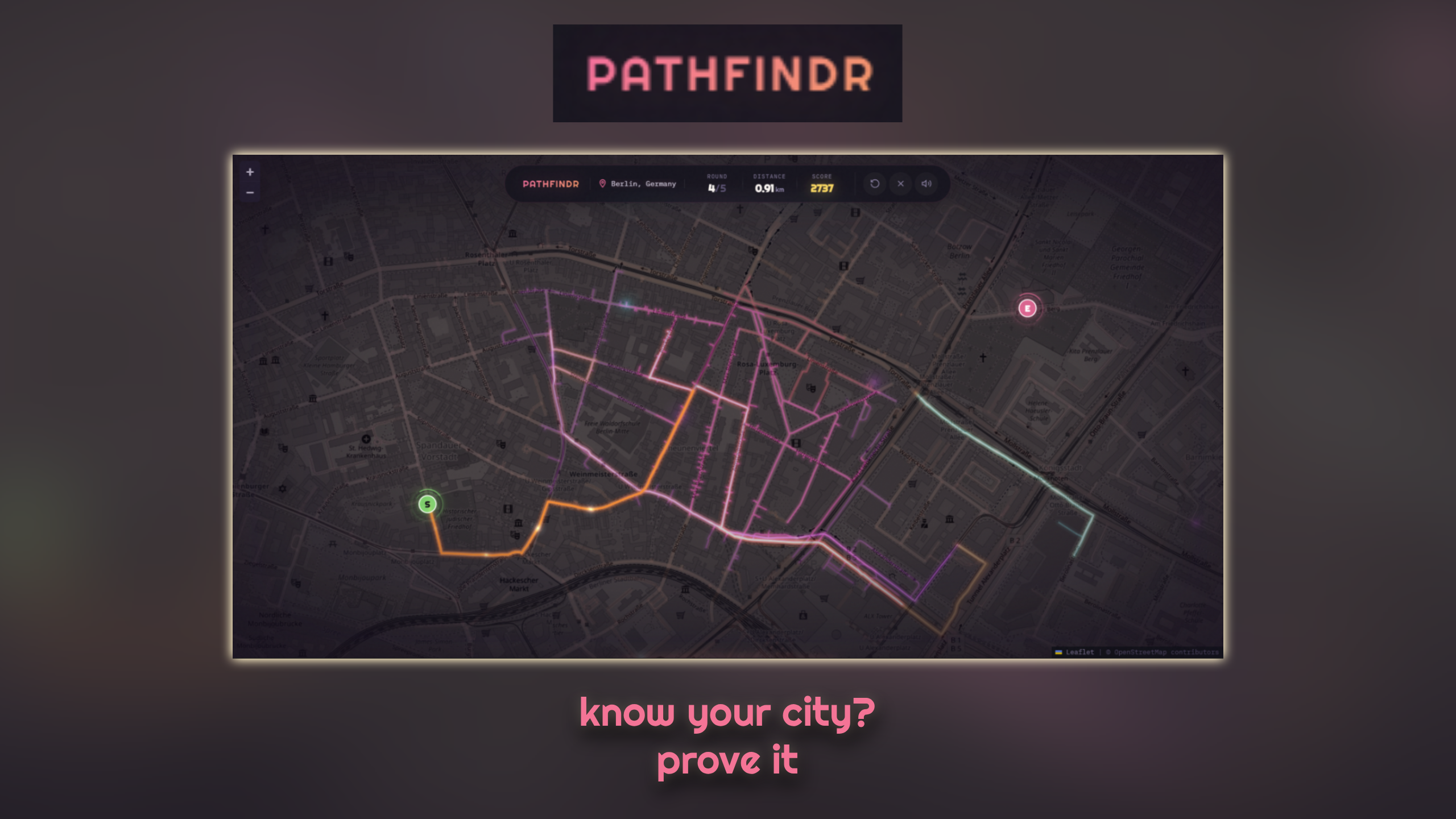 Pathfindr - Know your city? Prove it.